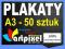 Plakat Plakaty | 130g | A3 50szt. | F-VAT | _24h_