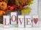 *dekomotyw* Napis LOVE drewno kostki retro róż *dekomotyw* Napis LOVE drewno kostki retro róż