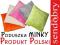 Poduszka MINKY jasiek 36x36 Sowy Patchwork Kratka