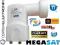 KONWERTER TWIN LNB HD PROFI MEGASAT 0.1dB hdtv 3D