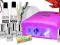 ZESTAW MANICURE HYBRYDOWY 7x LAKIER USA LAMPA UV