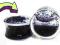Plug tunel LIQUID czarny glitter  z akrylu 16mm