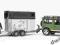 BRUDER 02592 LAND ROVER + PRZYCZEPA + KONIK