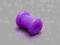 Kolczyk tunel plug piercing silikon fiolet 5mm