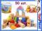 Playme DREWNIANE KLOCKI KUBUŚ PUCHATEK Sorter 50el