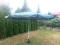 PARASOL OGRODOWY 4 M ALUMINIOWY Z KORBKĄ 2 KOLORY