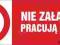 Nie załączać - pracują ludzie - 210x297mm PCV