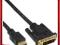 Kabel InLine HDMI nd DVI Adapter 1m - czarny Sklep