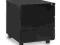 Kontenerek biurowy czarny zamykany - 424-B