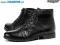 -30% Czarne Botki męskie WISHOT 31-247 SKÓRA r42