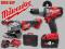 MILWAUKEE wkrętarka M18 CPD + M18 CAG-125 3x 4,0Ah