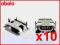 10X GNIAZDO MICRO USB 5+2 PIN GPS TABLET INNE GU37