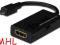 Adapter kabel MHL microUSB - HDMI F 1080p Samsung