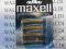 MAXELL BATERIE ALKALINE LR6  1,5V  AA  4SZT.BL.