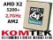 Procesor AMD Athlon 64 X2 5200+ AM2 2,7GHz FV GW