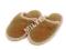 Laczki wełniane bambosze ROZM 42-43 Kapcie CAMEL