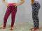 7LPA LEGGINSY rozowe w PANTERKE getry SPODNIE 98