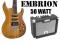 GITARA ELEKTRYCZNA EMBRION+PIEC 50W zEFEKTAMI RATY