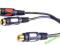 Kabel do wzmacniacza CHINCH 2x WT. RCA / GN.RCA