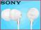 SONY MDR-EX15LP SŁUCHAWKI DOKANAŁOWE WKŁADKI W24H
