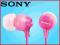 SONY MDR-EX15LP SŁUCHAWKI DOKANAŁOWE WKŁADKI W24H