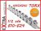 ZESTAW NASADEK TORX TORKS 1/2 e10-e24 nasadki 9el.