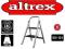 Drabina podest aluminiowa 2 stopniowa ALTREX