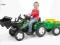 FALK 1022M Zielony traktor dla dzieci na pedały z