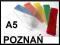 Okładki na zeszyt 5 szt OKŁADKA ZESTAW OKŁADEK A5