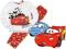 DISNEY CARS PIŻAMA biało-czerwona  92  N592A