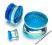 Szklane Niebieskie plugi plug tunel tunele 12mm