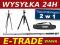 2607 STATYW 168cm MONOPOD GŁOWICA 3D FUTERAŁ Wawa