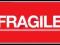 Etykiety nalepki samoprzylepne FRAGILE - 100szt