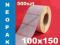 Samoprzylepne Etykiety Termiczne 100x150mm 500 szt