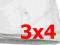 Plandeka biała 3x4m (75g)