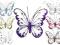 Motyl średni przypinany motyle dekoracje brokatowe