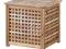 IKEA HOL STOLIK NOCNY KAWOWY AKACJA 50x50 CM