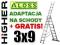 Drabina aluminiowa 3x9 ALOSS na schody + GRATIS