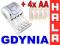 Ładowarka akumulatorów EMOS + 4x akumulatorki AA #
