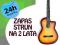 GITARA 4/4 AŻ 6 KOLORÓW  +DUŻY ZAPAS STRUN +KURS