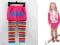 Legginsy tęczowe ze spódniczką 92-98 SALE!
