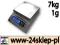 W84 WAGA GASTRONOMICZNA MY WEIGH USA 7KG 1G LCD