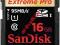 Sandisk karta pamięci SDHC 16GB EXTREME PRO UHS-1