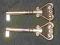 2 x Kluczyk meblowy zloty  po zlotowce