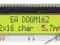 EA DOGM162L-A 2*16 pozytywowy STN SPI 3,3V/5V