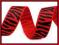 TASIEMKA RYPSOWA ~ ZEBRA ~ 16mm ~ RED