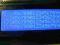 ZYSCOM LCD 4x20 Blue białe litery STN slim negatyw