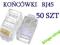 G60 50szt x KOŃCÓWKI WTYK WTYKI RJ45 RJ 45 RJ-45