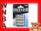 BATERIE paluszki MAXELL LR03 AAA alkaliczne 4 szt