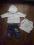 Zestaw sweter/spodnie/bluzka 0-3 m-cy.